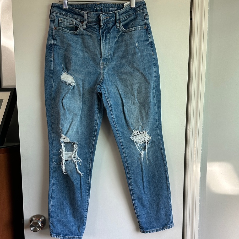 Old Navy OG Straight Distressed Jeans